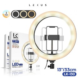 ACCETEL LEKUS LK-130 LUZ DE ANEL SELFIE 33CM - 13" ACCETEL LEKUS LK-130 LUZ DE ANEL SELFIE 33CM - 13"